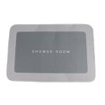 thumbnail image 1 of Bathroom Mat Modern Absorbent Quick Dry Bathroom Rug Entrance Door Antislip Mat Light Gray Square, 1 of 3