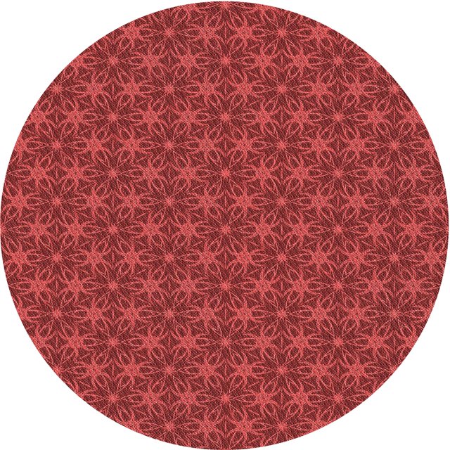 Ahgly Company Tapis d'Intérieur Lavables à la Machine, Carrés, Transitionnels, Rouges, 3 Pi Carrés