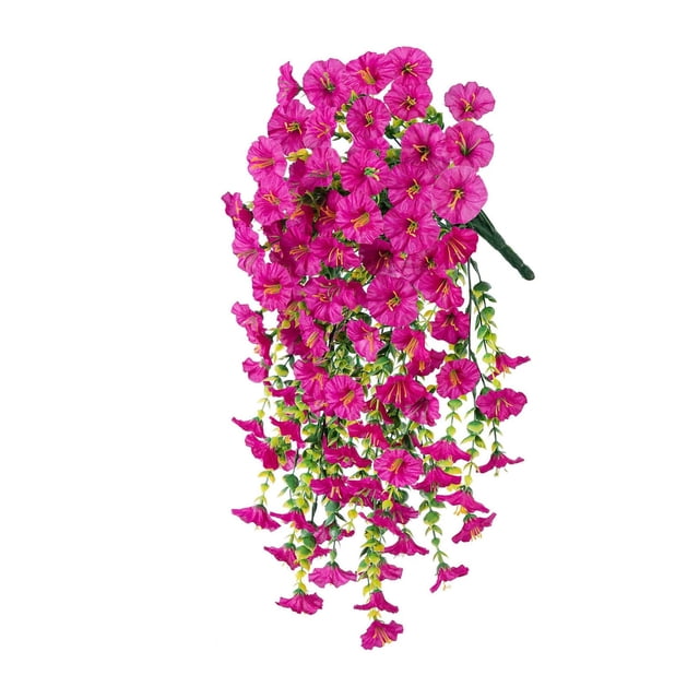 JilgTeok 3 Packs Simulated Roses Artificial Flower Plastic Wrapping Plants Fake Flowers Vines for Home Garden Porch Yard Living Room Ceiling Spring Decoration Clearance
