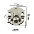 thumbnail image 2 of Luckyn 5/12set Jewelry Box Hasp Clasp Suitcase Wood Chest Cabinet Decorative Lock Latch, 2 of 5