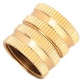 thumbnail image 3 of Hose Tap Connector,3/4" Brass Hose Tap Threaded Garden Water Pipe Brass Hose Tap Connector Built for Precision, 3 of 9