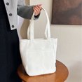 thumbnail image 4 of TopLLC Shoulder Bag Canvas Tote Bag Canvas Bags With Zipper Womens Handbag Women Bag Fashion New Pattern Solid Color Practical Zipper Large Capacity Shoulder pack, 4 of 8