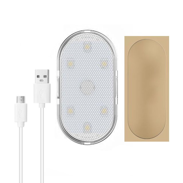 Yeacher Car Wireless LED Light Interior Ambient Lamp Touching Control Night Lights Auto Roof Ceiling