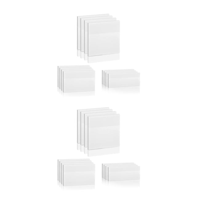 Youkk Lot de 12 Notes Autocollantes Portatives pour Noter Facilement des Idées Notes Autocollantes Polyvalentes Transparentes 2 Ensembles