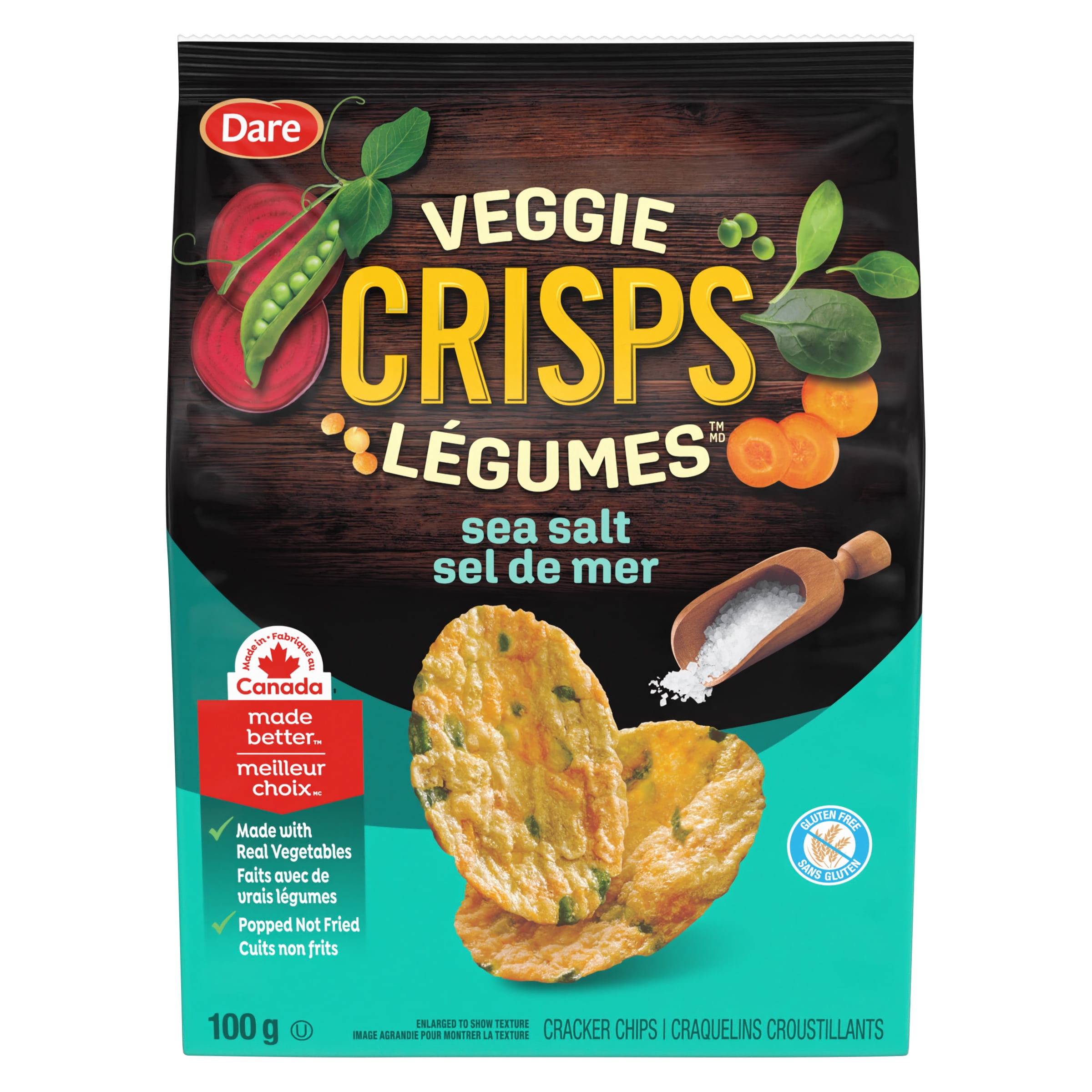 Crisps Légume Dare à saveur de sel de mer
