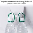 thumbnail image 2 of Dalazy Salle de Bain Drain Boîte Mural Éponge Support de Stockage Plateau en Plastique Organisateur Conteneur Pas de Forage, Blanc, 2 of 8