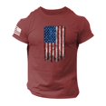 thumbnail image 1 of LUOGENLI T-shirts pour Homme pour Hommes T-Shirt Numérique 2D Imprimé T-Shirt Chemise à Manches Courtes Haut Col à Revers Tee T-shirts Hommes Blanc Pâques T-shirts pour Hommes T-shirts Graphiques Saint-Valentin Vin TTTG, 1 of 5