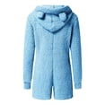 thumbnail image 4 of Liquidation d'Hiver Femmes Combinaison à Capuche à Manches Longues Pyjama Décontracté d'Hiver Chaud Combinaison de Nuit Combinaisons pour Femmes Décontracté Chic en Liquidation, 4 of 5