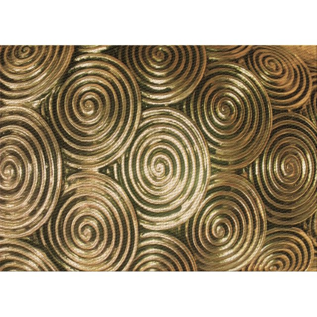 Ahgly Tapis Rectangulaire Lavable en Machine Intérieur Transitionnel Marron, 2 Pieds x 3 Pieds