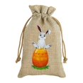 thumbnail image 1 of Binwennn Easter Bunnies Egg Storage And Decoration Bag Funny And Adorable Rabbit Designed Zippered Candy Wrap For Festive And Organization Small Cloth Bags Towel Closet Organizer Storage with Lids Bag, 1 of 6
