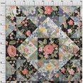 thumbnail image 4 of oneOone Velvet Black Fabric Florals Sewing Craft Projects Fabric Prints By Yard 58 Inch Wide, 4 of 4