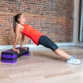 thumbnail image 3 of PRISP Adjustable Aerobic Stepper 78cm, 3 Levels (4''/6''/8'') Exercise Step Platform for Home Gym and Fitness Training, 3 of 8