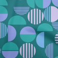 thumbnail image 1 of oneOone Polyester Spandex Teal Blue Fabric Geometric Sewing Material Print Fabric By The Yard 56 Inch Wide, 1 of 4