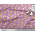 thumbnail image 3 of Soimoi Poly Georgette Fabric Cup,Plate & Chick Cartoon Printed Craft Fabric by the Yard 52 Inch Wide, 3 of 3
