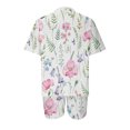thumbnail image 5 of Ensembles d'Entraînement pour Femmes 2 Pcs Mode pour Femmes Blouse à Col Rond Hauts à Manches Courtes Shorts Ensembles de Tenue Décontractée Ensembles de Détente d'Été pour Femmes en Liquidation, 5 of 5