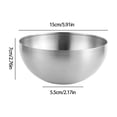 thumbnail image 3 of Stainless Steel Mixing Bowl, Large Metal Kitchen Bowl, Salad Prep and Serving, Durable Rust Resistant, Easy Clean Dishwasher reliable, Essential for Home Cooks, 3 of 6