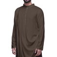thumbnail image 4 of Atasi Rayon Slub Full Sleeve Kurtas Solid Chinese Collar men Kurta, 4 of 7