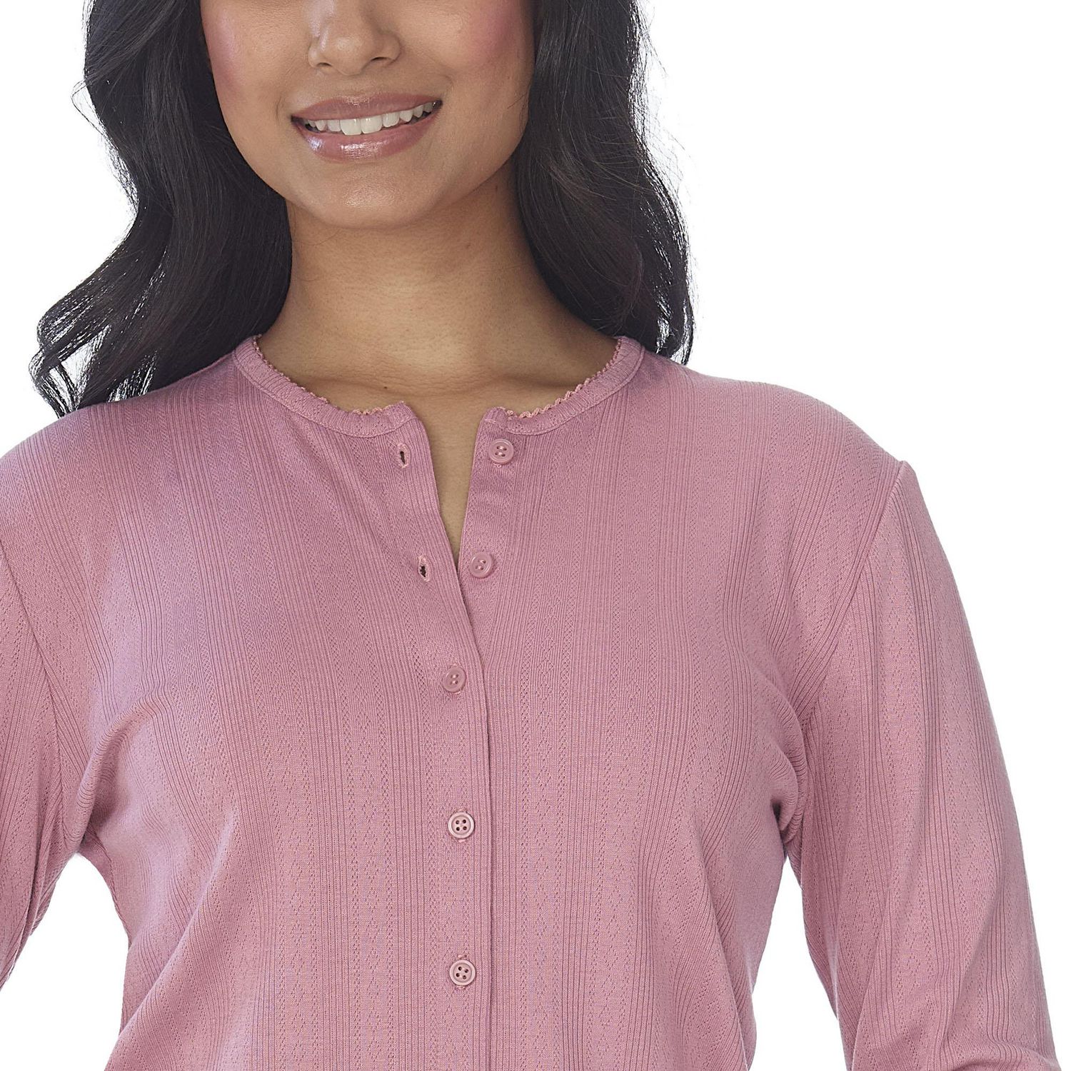 Secret vêtements de nuit Cardigan boutonné en pointelle