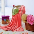 thumbnail image 4 of SuChun Kitchen Rug Plush Blankets And Throws Gifts For Housewarming Warm Solid Warm Plush Fleece Blanket Throw Rug Sofa Bedding Warm Lightweight Blanket For Sofa Couch Bed Travel Red, 4 of 9