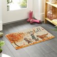 thumbnail image 4 of Yhmxh Bathroom Rugs Pumpkin Maple Crystal Velvet Floor Mat Home Entrance Door Mat Thickened Foyer Floor Mat Living Room Rug Bath Mat for Home and Kitchen Bathroom, 4 of 7