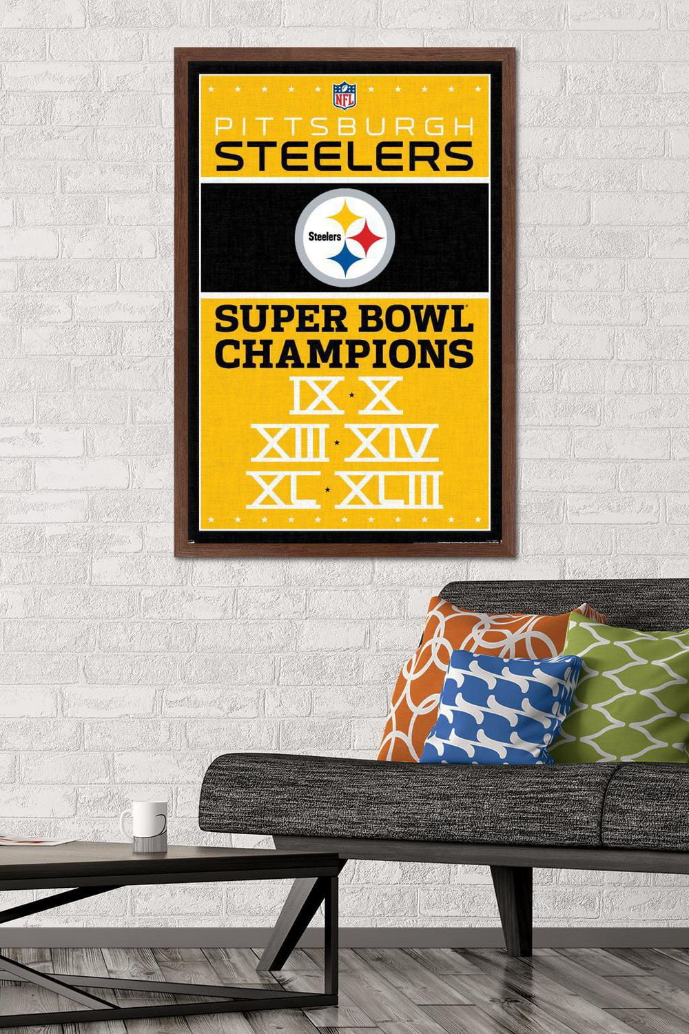 NFL Pittsburgh Steelers - Champions 13 Wall Poster, 22.375" x 34"