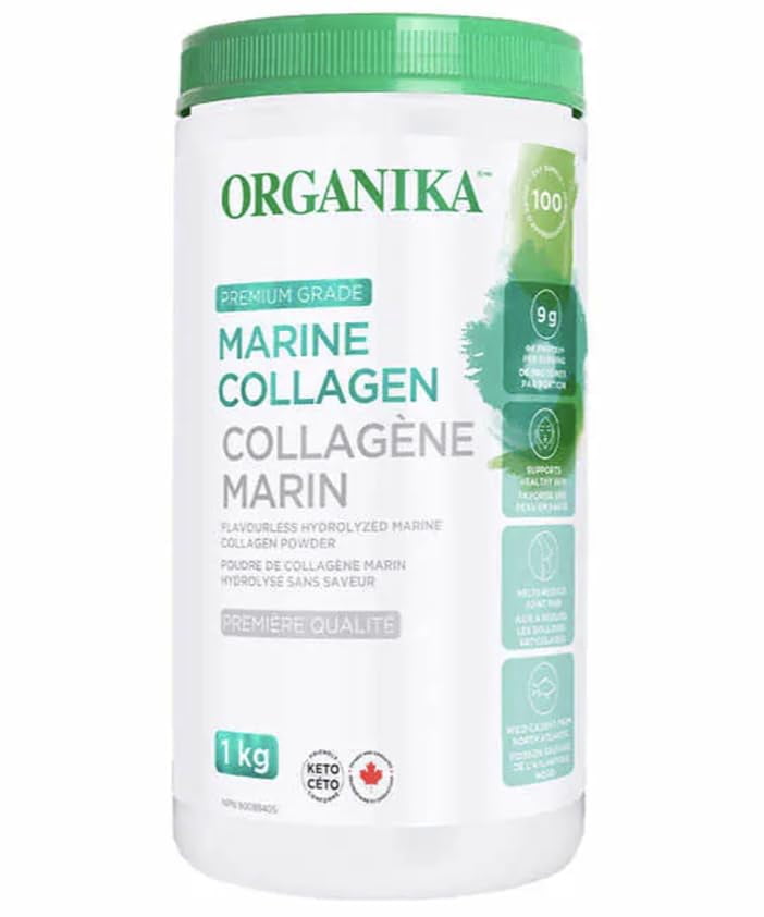 Organika Marine Collagen, Premium Grade, 1 kg (1000 grams) - Essential Protein for Hair, Nails, and Joints