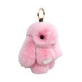 thumbnail image 3 of Lubelski Bunny Keychain Super Soft Faux Plush Lovely Rabbit Doll Plushies Backpack Decor Colored Stuffed Rabbit Pendant Children Doll Toy Birthday Gift, 3 of 8