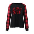 thumbnail image 5 of Pisexur Chandail de la Saint-Valentin pour Femme, Mode, Coupe Ample, Imprimé de Cœurs, Blouse à Manches Longues, Col Rond, Chandail Décontracté, Hauts, Blouses, 5 of 5