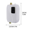 thumbnail image 2 of Kitchen Sink Faucets,Water Heater-110V Small Instant Hot Water Heater,Under Sink Plug in Tankless Water Heater Demand with Lcd Digital Display for Kitchen Sink Faucet,Tankless Water Heater, 2 of 2