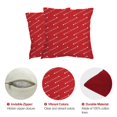 thumbnail image 4 of Housses de Coussin de Noël 18X18 Ensemble de 2 Housses de Coussin de Noël 18X18 Pouces Ensemble de 2 Coussins Décoratifs Rouges pour Canapé de Maison, 4 of 6