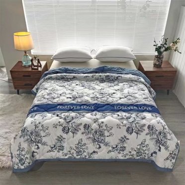 Nilvkv Summer Quilts Cool air Conditioning Quilt Skin-Friendly Washsble Breathable for Summer Use(78.74x59.06in)