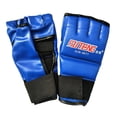 thumbnail image 2 of facefd MMA Gants de Combat de Boxe Demi-Doigt Mitaine Gants d'Entraînement pour Adultes Bleu 1, 2 of 8