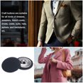 thumbnail image 5 of Unique Bargains 10pcs 40L Fabric Cloth Covered Button 25mm Round Metal Shank Sewing Buttons for Suits Dress Blouses, Deep Blue, 5 of 5