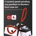 thumbnail image 3 of PEONAVET Knife Sharpener Knife Sharpener Knife Sharpener For Home Knife Sharpener 5 Seconds For Sharpening Polishing With Protective Cover USB Interfac, 3 of 9