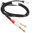 thumbnail image 1 of Shisuyan Replacement Usb C To Dual 1/4 Audio Cable 1m Audio Equipment Converter Cable, 1 of 8
