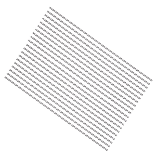 Unique Bargains Round Metal Rods 1.5mm x 150mm High Speed Steel (HSS) Lathe Bar Stock Tool 20 Pieces