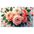 thumbnail image 1 of Floral Backdrop Banner Daisies Decoration for Wedding Party Supplies Event Background Photography Spring Summer Decor Celebration, 1 of 4