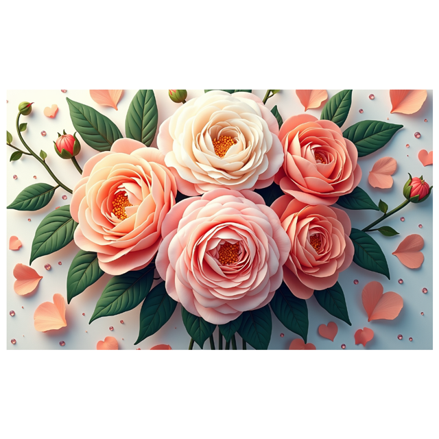 Floral Backdrop Banner Daisies Decoration for Wedding Party Supplies Event Background Photography Spring Summer Decor Celebration