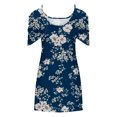 thumbnail image 4 of Robes d'Été Grande Taille pour Femmes 2024 à Imprimé, Manches Courtes, Épaules Dénudées, Col Rond, Économisez jusqu'à 65 % de Rabais!, 4 of 5