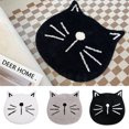 thumbnail image 2 of Flocking Ins Nordic Cartoon Cat Bathroom Absorbent Non slip Mat Home Entry Living Room Floor Mat, 2 of 9