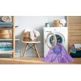 thumbnail image 2 of Ahgly Company Machine Washable Indoor Round Transitional Blossom Pink Area Rugs, 4' Round, 2 of 7