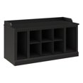 thumbnail image 1 of Woodland 40W Shoe Storage Bench with Shelves in Black Oak - Engineered Wood, 1 of 10