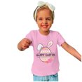 thumbnail image 1 of TIMIFIS Cadeaux de Pâques pour Tout-Petit Garçon Fille T-Shirt à Col Rond à Manches Courtes avec Imprimé d'Oeufs et Oreilles de Lapin Mignon Chandails Joyeuses Pâques pour Enfants, 1 of 4