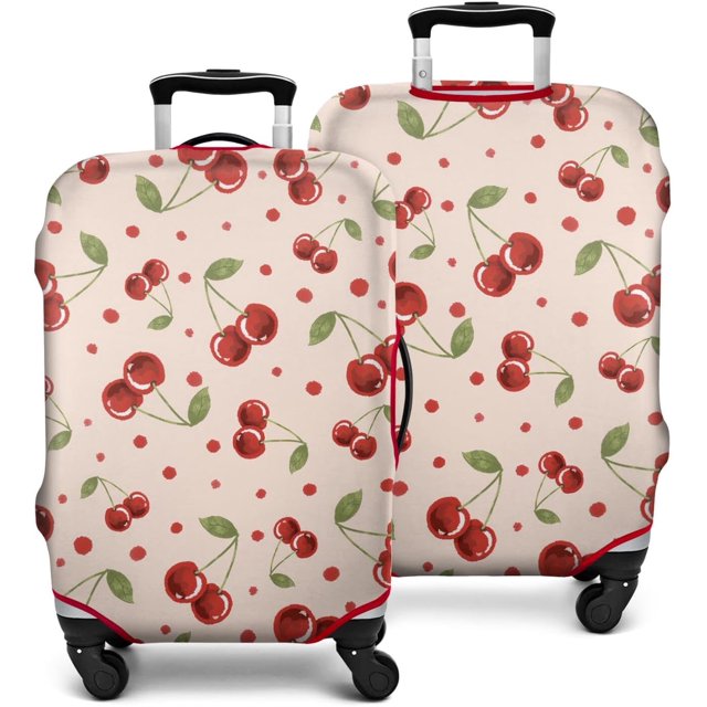 Travel Luggage Cover Suitcase Protector Fits 18-32 Inch Luggage Wheel Covers Patterned Travel Related Items Flower Luggage Protector Elastic Luggage Anti-scratch Suitcase Cover S