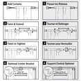 thumbnail image 5 of Easy Up Heavy Duty Adjustable Tension Window Curtain Rod, Assorted Colors, 5 of 5