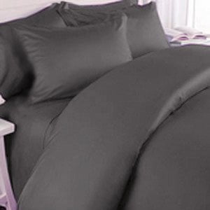 Elegant Comfort 1500 Thread Count Wrinkle and Fade Resistant Egyptian Quality 3-Piece Duvet Cover Set, Full/Queen, Grey