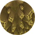 thumbnail image 1 of Ahgly Company Machine Washable Indoor Round Transitional Bakers Brown Area Rugs, 3' Round, 1 of 7
