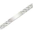 thumbnail image 1 of Bracelet Homme Gravable Poli Link ID en Argent Sterling 8.5 Pouces, 1 of 4