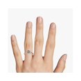 thumbnail image 3 of 0.70 Carat Excellent Asscher Cut Real Diamond New Design Three Stone Ring for Wedding Solid 18K Rose Gold Size 11, 3 of 8