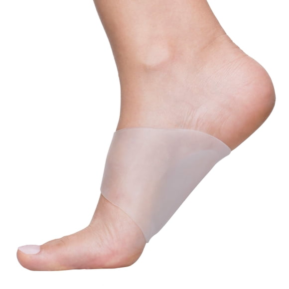 ZenToes Gel Arch Supports for Plantar Fasciitis, Flat Feet, Foot Support Pain - Pair of Gel Inserts for Sandals, Sneakers, Boots, High Heels, Shoes (Large fit Men's 8.5-12, Women's 9.5-13)